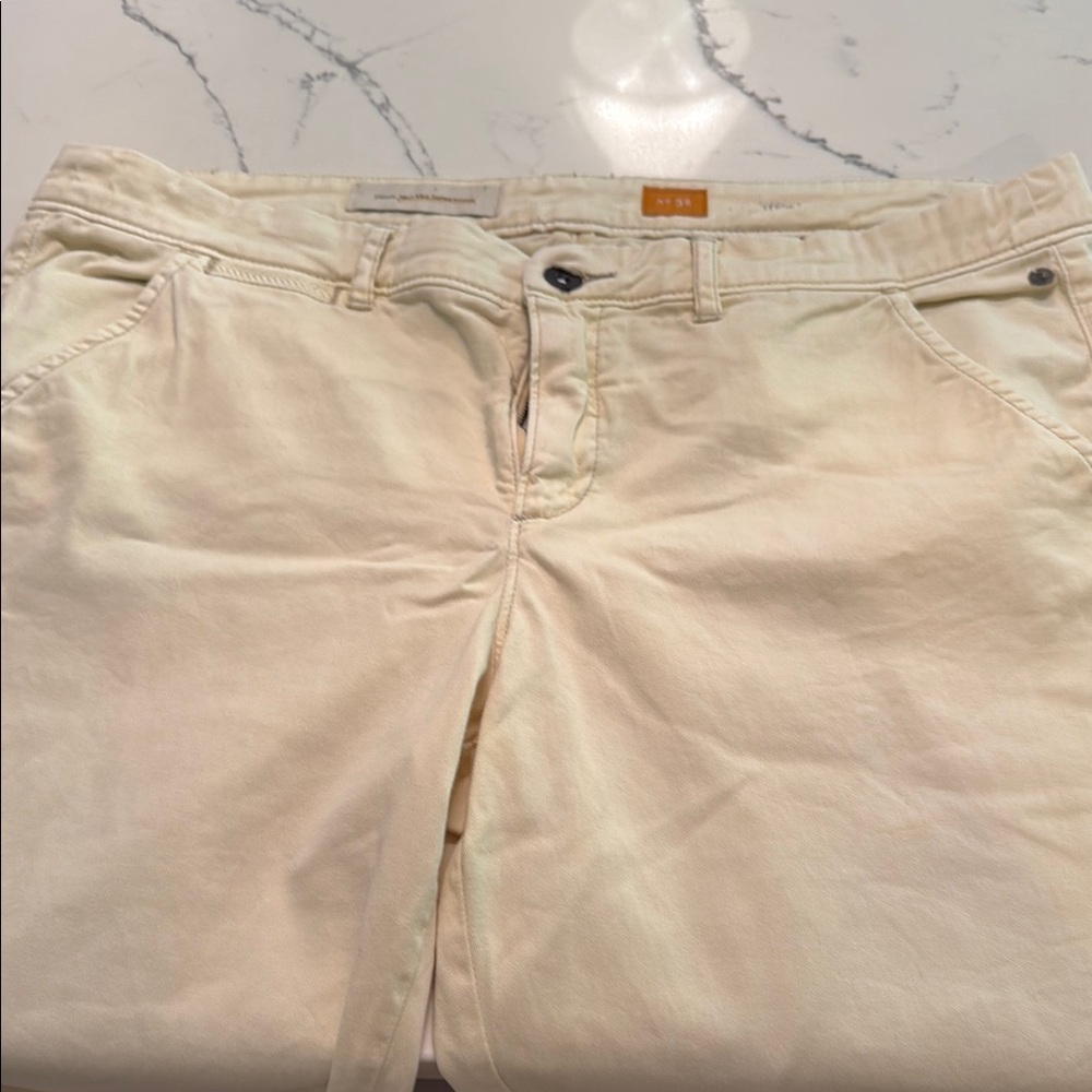 Anthropology Pilcro Hyphen yellow pants size 32